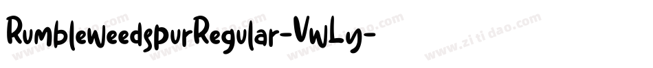 RumbleweedspurRegular-VwLy字体转换