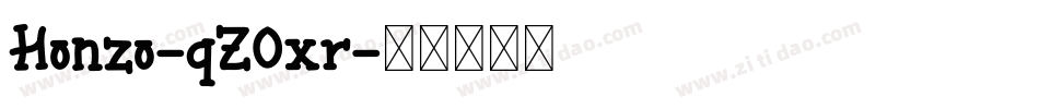 Honzo-qZ0xr字体转换