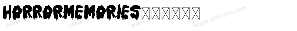 HORRORMEMORIES字体转换