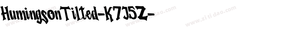 HumingsonTilted-K7J5Z字体转换