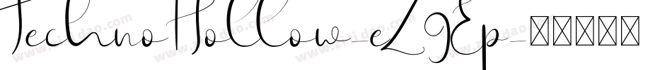 TechnoHollow-eZ9Ep字体转换