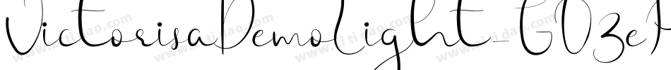 VictorisaDemoLight-GO3eP字体转换