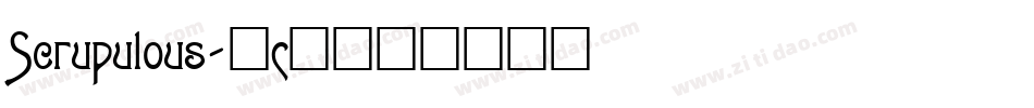 Scrupulous字体转换