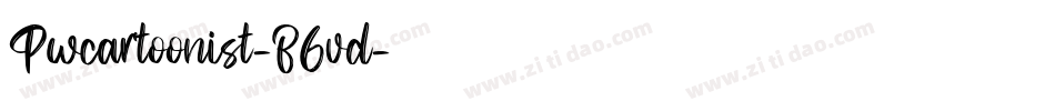 Pwcartoonist-B6vd字体转换