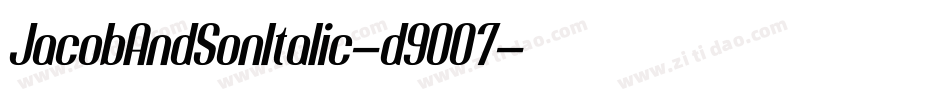 JacobAndSonItalic-d9O07字体转换