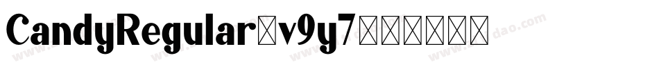 CandyRegular-v9y7字体转换