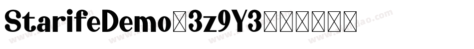 StarifeDemo-3z9Y3字体转换