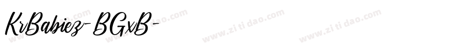 KrBabiez-BGxB字体转换
