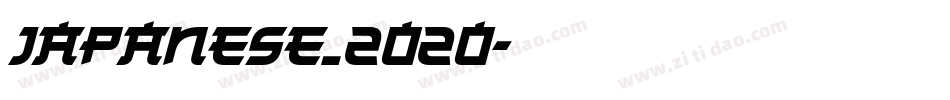 JAPANESE_2020字体转换