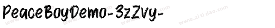 PeaceBoyDemo-3zZvy字体转换