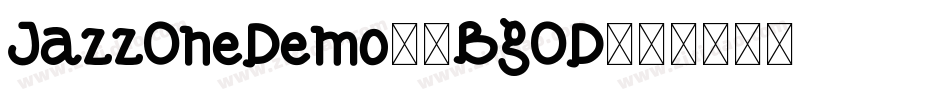 JazzOneDemo-4BgOD字体转换