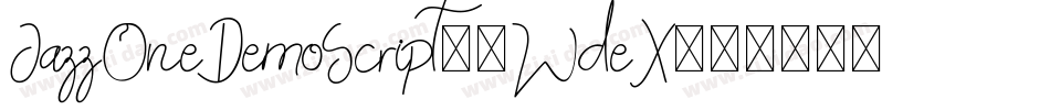 JazzOneDemoScript-0WdeX字体转换