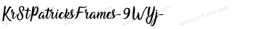 KrStPatricksFrames-9WYj字体转换
