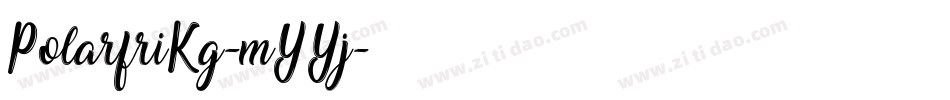 PolarfriKg-mYYj字体转换