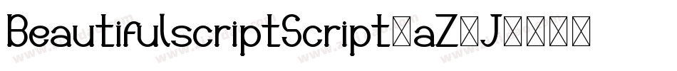 BeautifulscriptScript-aZ0J字体转换