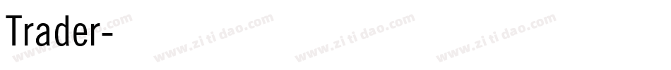 Trader字体转换
