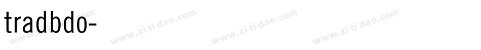 tradbdo字体转换