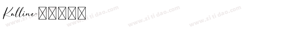 Kalline字体转换