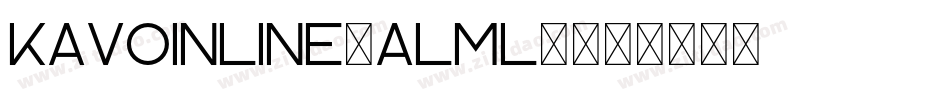 KavoInline-ALml2字体转换