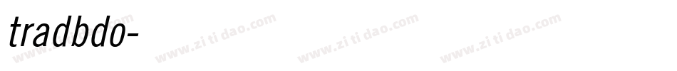 tradbdo字体转换