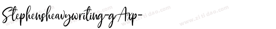 Stephensheavywriting-gAxp字体转换 Stephensheavywriting-gAxp字体转换