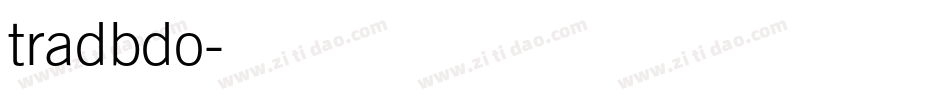tradbdo字体转换
