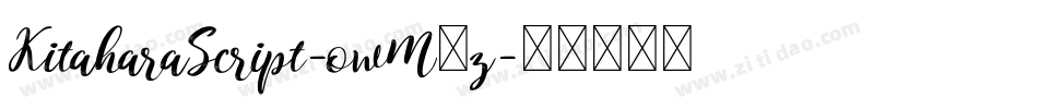 KitaharaScript-owM7z字体转换