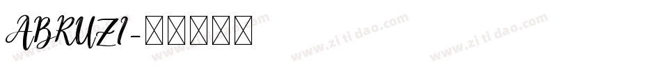 ABRUZI字体转换
