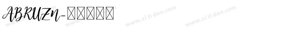 ABRUZN字体转换