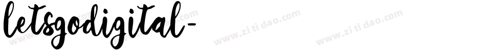 letsgodigital字体转换