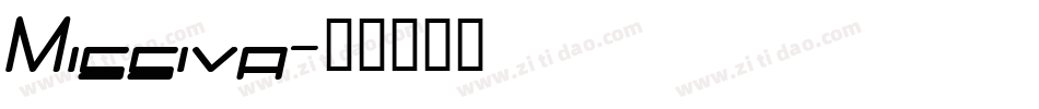 Missiva字体转换