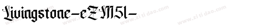 Livingstone-eZM5l字体转换