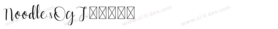 Noodle-8OgJ字体转换