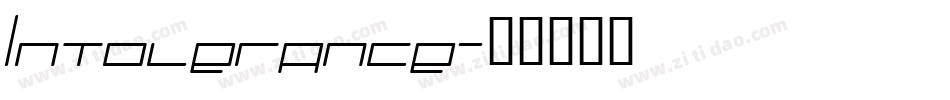 Intolerance字体转换