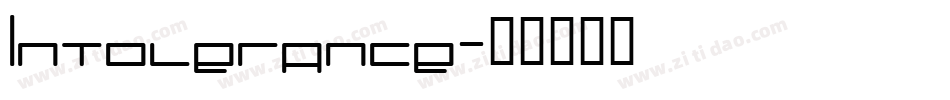 Intolerance字体转换