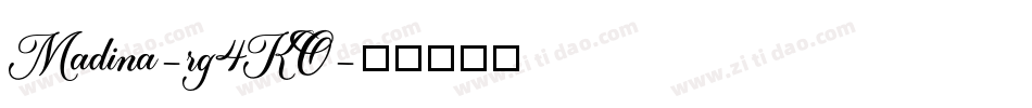 Madina-rg4KO字体转换