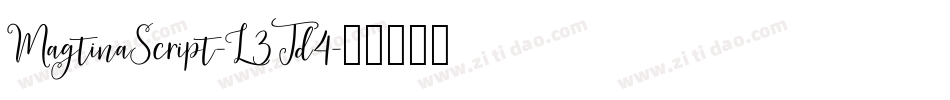 MagtinaScript-L3Jd4字体转换