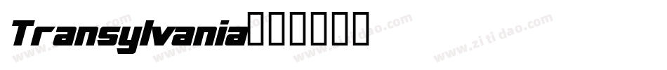 Transylvania字体转换