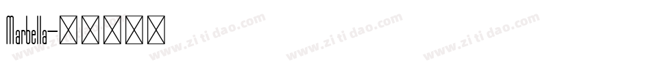 Marbella字体转换