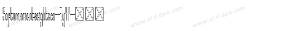 Softornamentseighteen-7y4P字体转换 Softornamentseighteen-7y4P字体转换