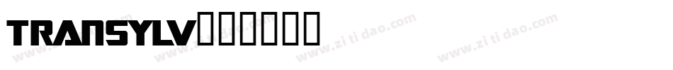 TRANSYLV字体转换