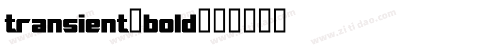 transient_bold字体转换