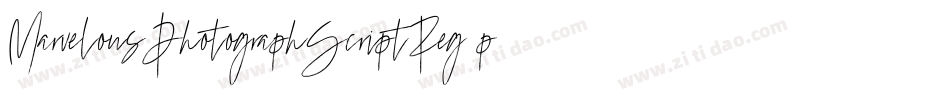 MarvelousPhotographScriptReg-p79rO字体转换