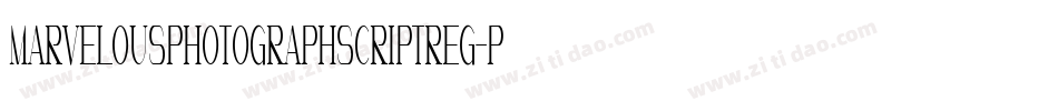 MarvelousPhotographScriptReg-p79rO字体转换