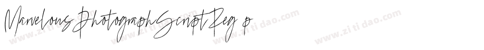 MarvelousPhotographScriptReg-p79rO字体转换