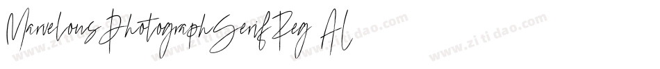 MarvelousPhotographSerifReg-ALJYA字体转换