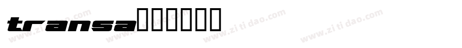 transa字体转换