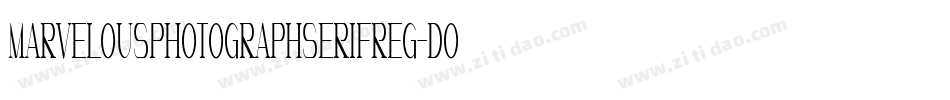MarvelousphotographserifReg-DOJKR字体转换
