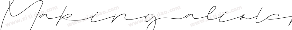 Makingalistcheckingittwice-G1oZ字体转换