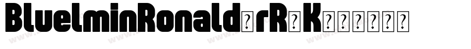 BluelminRonald-rR5K字体转换